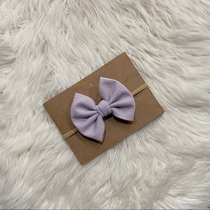 Baby Lilac Clip In or Bow on Nylon